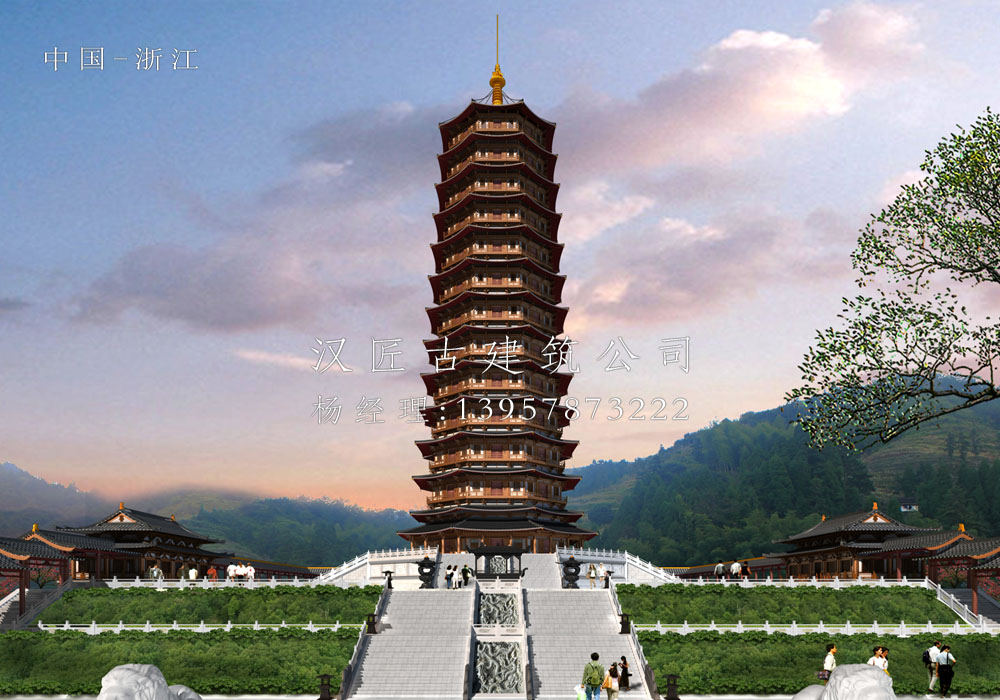 寺院萬佛寶塔設計方案(圖1) 寺院萬佛寶塔設計方案(圖1)